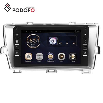 China Podofo GPS Android 9.0 Car Radio Multimedia Player For Toyota Prius 09-13 Left Titanium for sale