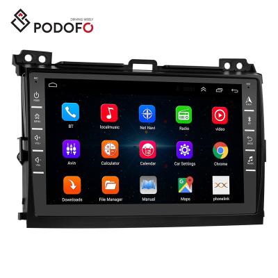 China Android 9.1 HD Mirror Car GPS Radio Player Radio GPS Navigation WIFI Audio Player For Toyota Land Cruiser Prado 120 2004-2009 for sale