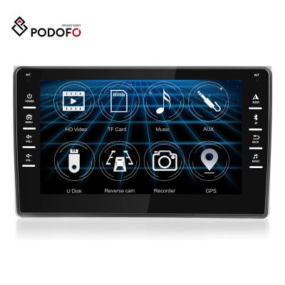 China Podofo Android 9.1 Car Radio Stereo 1+16GB 8 Inch Capacitive Touch Screen GPS Wifi BT FM For Audi A4 2002-2008 for sale