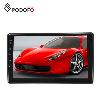 China Podofo Android 9.1 2Din 2Din IPS Split Screen Car DVD GPS Navigation Multimedia VCR 9