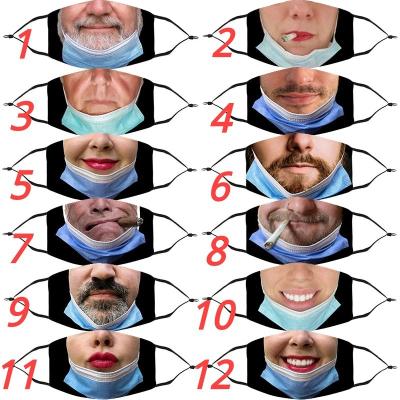 China Popular Wholesale Funny Maskes Party Fashion Printed Halloween Face Maskes for sale