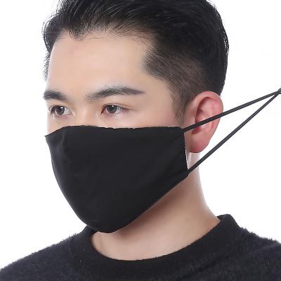 China Fashion 24*16cm Fashion 24*16cm Men Women Cotton Cloth Popular Washable Reusable Cloth Maskes Breathable Unisex Black Face Maskes With Custom Logo for sale