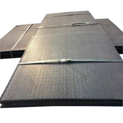 China Anti Skid Plate Anti Slip Plate Steel Checkered Steel Sheet Steel Sheet Astm A36 Standard Grade for sale