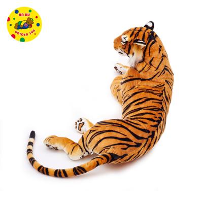 China Life Size Realistic Tiger Stuffed Animal Tiger Plush Toys For Gift Or Promotion Plush Toy for sale