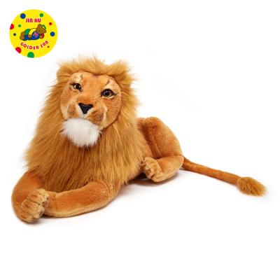 China Cheap bulk soft simulation lion king lion plush crouching toy for gift or promotion big for sale