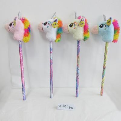 China Plush Best Selling Cheap Custom Plush Horse Stick Toy for sale