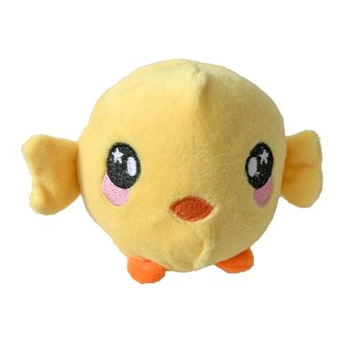 China Yellow Round Mini Chicken Baby Toys Squeeze Plush Memory Foam For Promotional Gift Or Cartoon for sale