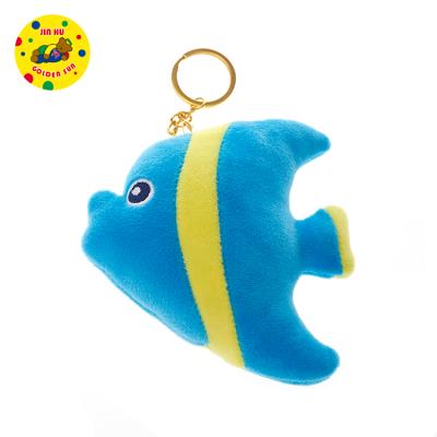 China Wholesale cute gift or promotion plush toys mini key chain pendant stuffed cute fish keychains for sale