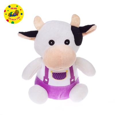 China Promotion Customized Design Toy Cow Gift Or Plush Stuffed Super Soft Toy Stuffed Toy Cow Mascot 20CM for sale