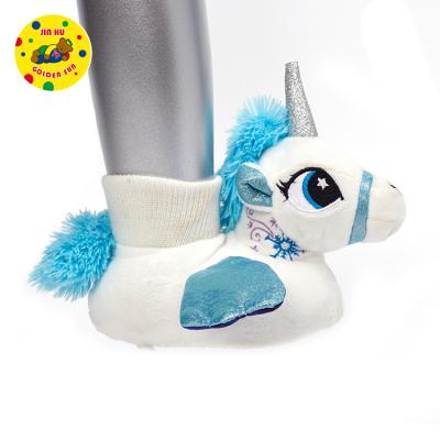 China Wholesale Plush Indoor Thermal Cute Winter Fashion Trend Shoes Slippers Unicorn Animal Slipper for sale