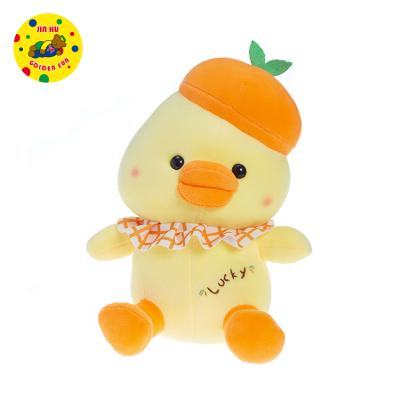 China Gift Or Promotion Hot Sale Duck Doll With Hat Cute Plush Toy Sleeping Stuffed Pillow for sale