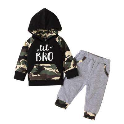 China 2021 casual the new CIA baby Hoodie set baby fan color cotton top + pants two-piece set for sale