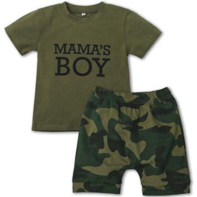 China Breathable High Quality Military Green Letter Printed Camouflage Clothing Equipments Kids Boutique Clothes for sale