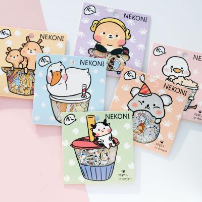 China DIY account decorative animal stickers hand decoration cartoon sticker cute pet stickers for sale