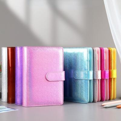 China New Macaron Macarons Hardcover Book Binder Spiral Notebooks A5 A6 Loose-leaf Spiral Notebooks Office Leather School Supplies for sale