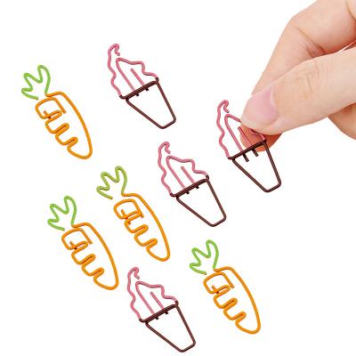 China New Cute Creative Multi Hollowed Colorful Metal Office School Metal Paper Clips Markers Set Stationery for sale