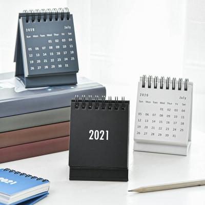 China 2021 Years Old Classic School Office Table Calendar Mini Desk Calendar Planner Agenda Stationery Supplies for sale