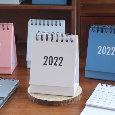 China Table Calendar 2022 Year Office Classic School Solid Color Desk Calendar Planner Organizer Portable Stationery Supplies for sale