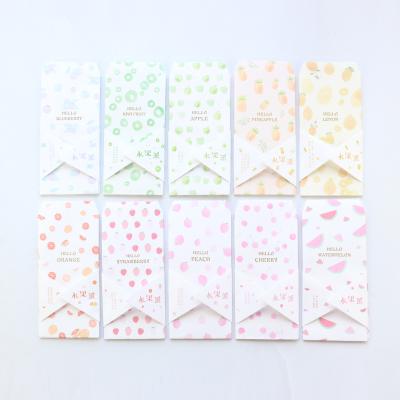 China Cute School Gift Mini Fruit Pattern Gift Envelope Kawaii Envelope Paper Set, 5pcs for sale