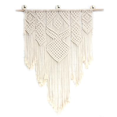 China DIY Handwoven Creation Opens Tassel Home Decor Tapestry Wall Tapestry Decoration Nordic Style for sale