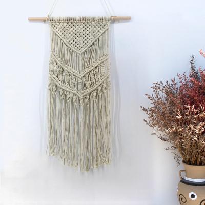 China Nordic Handwoven Tassels Decorate Tapestries Hand - Woven Crafts Background Wall Decoration Tapestry for sale