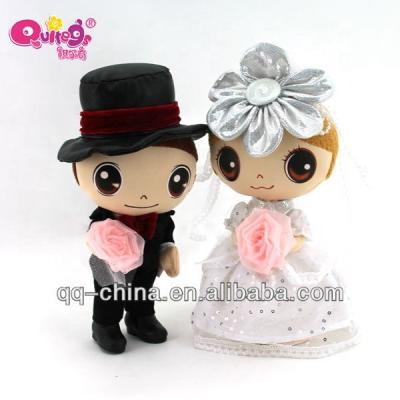 China Soft Toy Plush Bride And Groom Artificial Toys For Wedding Plush Toys for sale