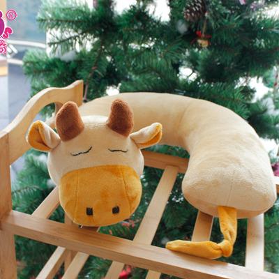 China Soft Toy Hot Selling Animal Stuffed Doll Long Pillow Cow Like Soft Toy for sale