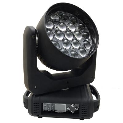 China Nightclub Circle Control LED 19x15W 4-in-1 RGBW Beam Wash Zoom Moving Head Led Stage Light for sale