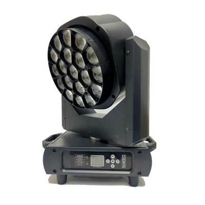 China K10 Nightclub Bee Eye Led 19x15W 4-in-1 RGBW Beam Wash Zoom Moving Head Led Stage Light for sale