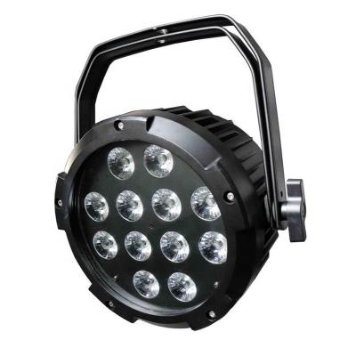 China Outdoor Night Club Led 12x10W 4-in-1 RGBW Par IP65 Waterproof Flat Box Led Stage Light for sale