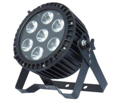 China Outdoor Night Club Led 7x18W 6-in-1 RGBWAUV Par IP65 Waterproof Flat Box Led Stage Light for sale