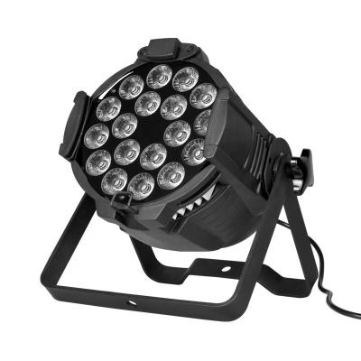 China Nightclub led 18*18W 6in-1 RGBWAUV/18*15W 5in1 RGBWA/18*10W 4in1 RGBW no waterproof par64 can light for sale