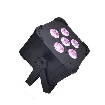 China LED Nightclub 6x18W 6-in-1 Battery Operated and Wireless RGBWA+UV DMX Uplight for sale