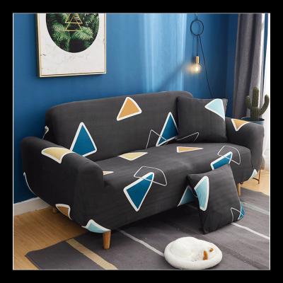 China Amazon Wholesale Custom Hot Sale Europe Supply Moden Style 2 High Quality Stretchable Seater Printed Magic Elastic Stretch Sofa Covers for sale