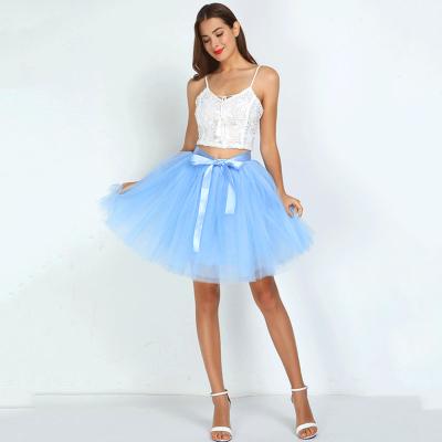 China Breathable custom girls European size and American skirts, mesh skirts, wedding party skirts for sale