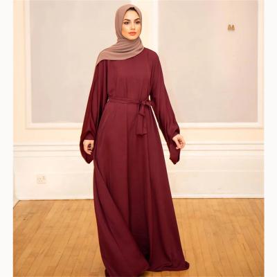 China Polyester Plus Size Turkish Algerian Abaya Maxi Evening Muslim Quinceanera Elegant Casual Wear For Women for sale