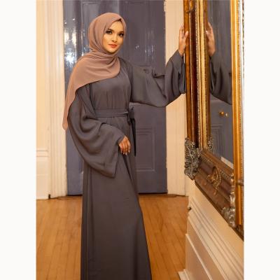 China Polyester eid dresses muslim women clothing wholesale simple long abaya dress muslim women elegant dress clothing for sale