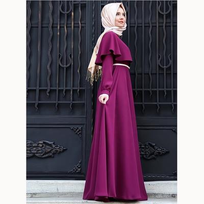 China Latest High Quality Arab Muslim Chiffon Women Abaya Coat Clothing Ladies Vintage EID Islamic Prayer Dress for sale