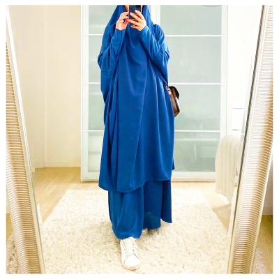 China The Last Good Made Nida 2021 Prayer Dress For Muslim Women 2 Pieces Nida Jilbab Ramadan Dress for sale