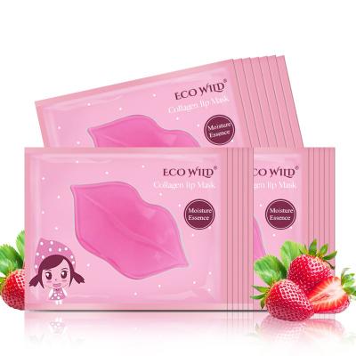 China OEM/ODM Waterproof Natural Organic Anti Aging Crystal Collagen Lip Mask E8619528 Wrinkle Lip Sleep Mask Moisturizer Lip Mask for sale