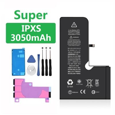 China Brand New Mobile Phone XS High Capacity 3050mAh Mobile Phone Battery Pure Cobalt Lithium Ion Long Life One Year Warranty for sale