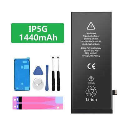 China Mobile Phone Cell Phone Battery For Phone 5 Battery 5G Original Quality 1440mAh 3.8V Total Capacity Replacement 0 Cycle Brand New for sale