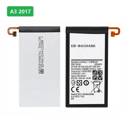 China High Quality SAM A3 2017 EB-BA320 ABE Mobile Phone Battery 2350mAh 3.85V A320 Li-ion Battery Replacement for sale