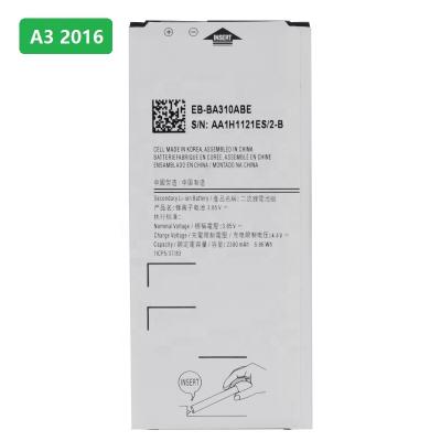 China SAM A3 2016 EB-BA310 ABE Battery Replacement 2300mAh Mobile Phone Li-ion Battery A310 A3100 for sale