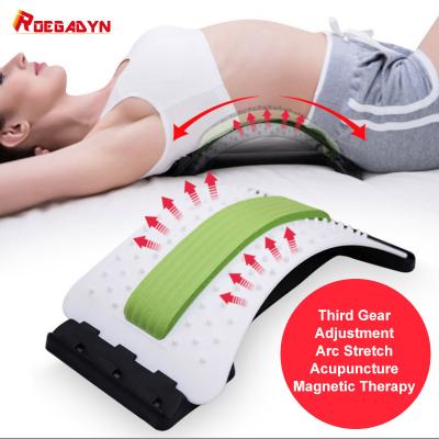 China Lumbar Spine Logo Back Cracker Portable Custom Multi Level Adjustable Lower and Upper Back Pain Stretcher Support Lumbar Massager for sale