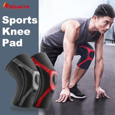 China Durable Outdoor Sports Knee Sleeves Silicone Spring Leg Knee Pads For Running Basketball Compression Knee Support Retraining Brace for sale