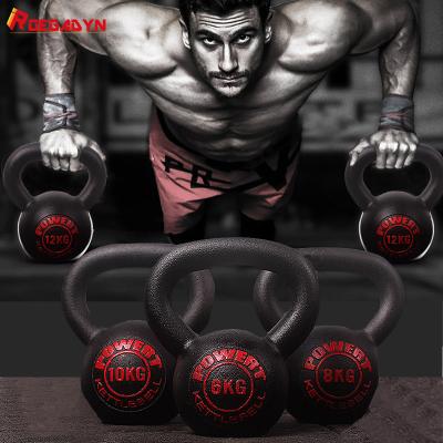 China Durable Matte Sport Equipment Weight Classic Kettle-bell Fitness Handle Bell 16 Kg Painting Gym Dumbbell Training Kettle-bell for sale