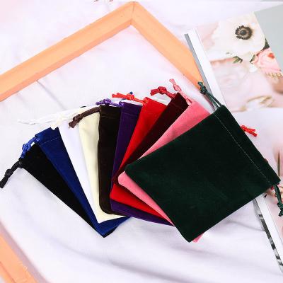 China jewelry & Watch & Eyewear Wholesale 13x18cm 5x7inches Jewelry Gift Bags Velvet Lipstick Promotional Drawstring Bag Packaging Cosmetic Pouch for sale