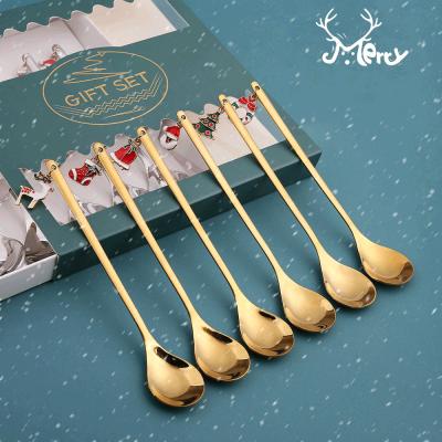 China Wholesale Stocked Design Steak Fork Spoon Gold 410 Stainless Steel Spoon Cutlery Set for sale