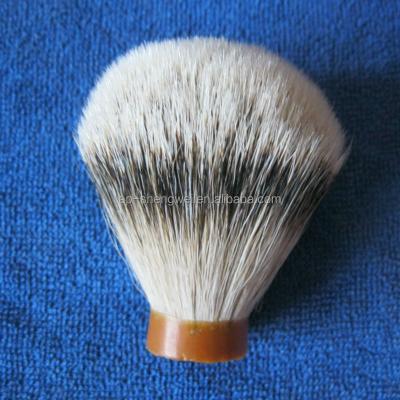 China Silvertip Badger Hair Shaving Brush Mixed Color Super Knot for sale